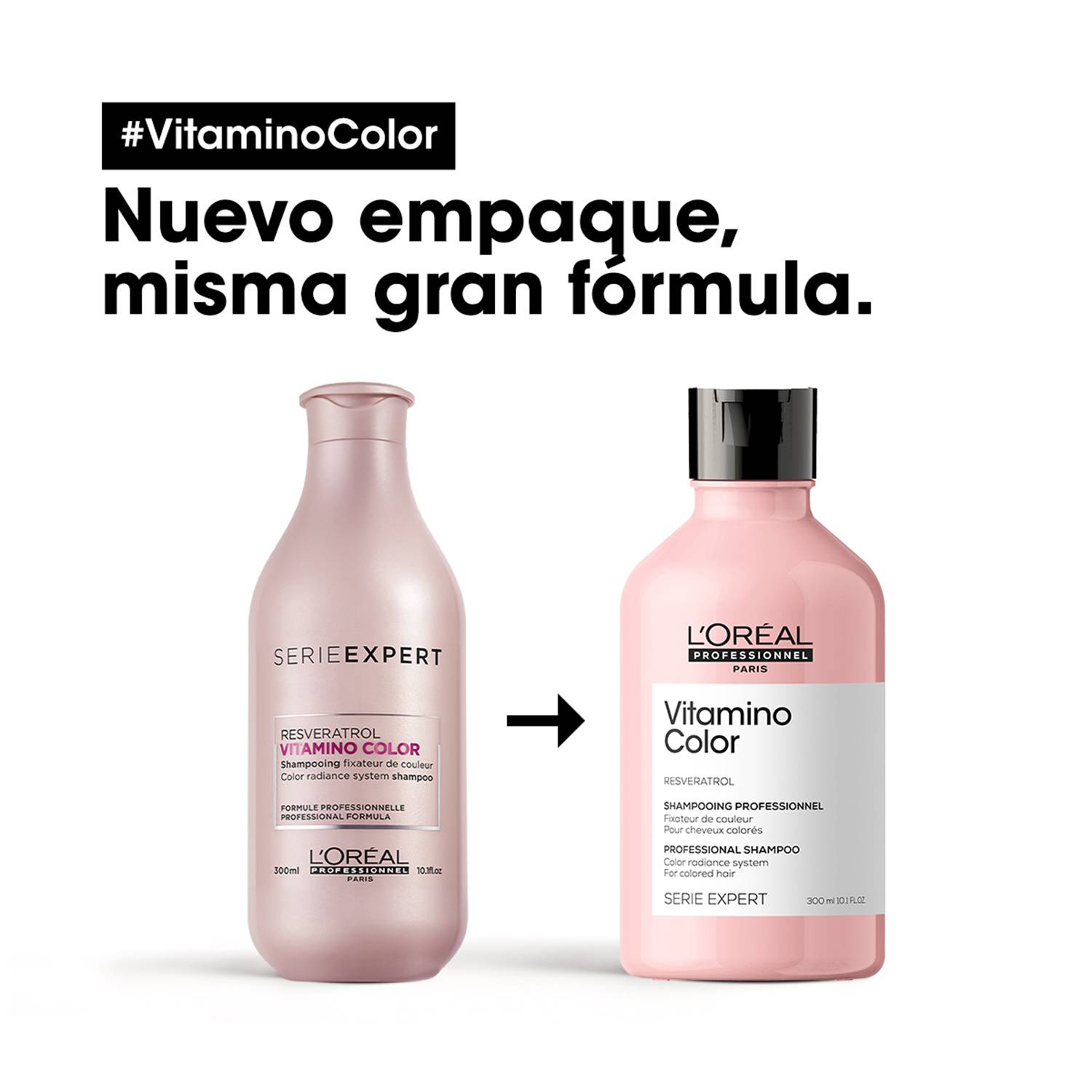1. Shampoo Cabello con Color Vitamino Color Serie Expert 300ml - Imagen 2