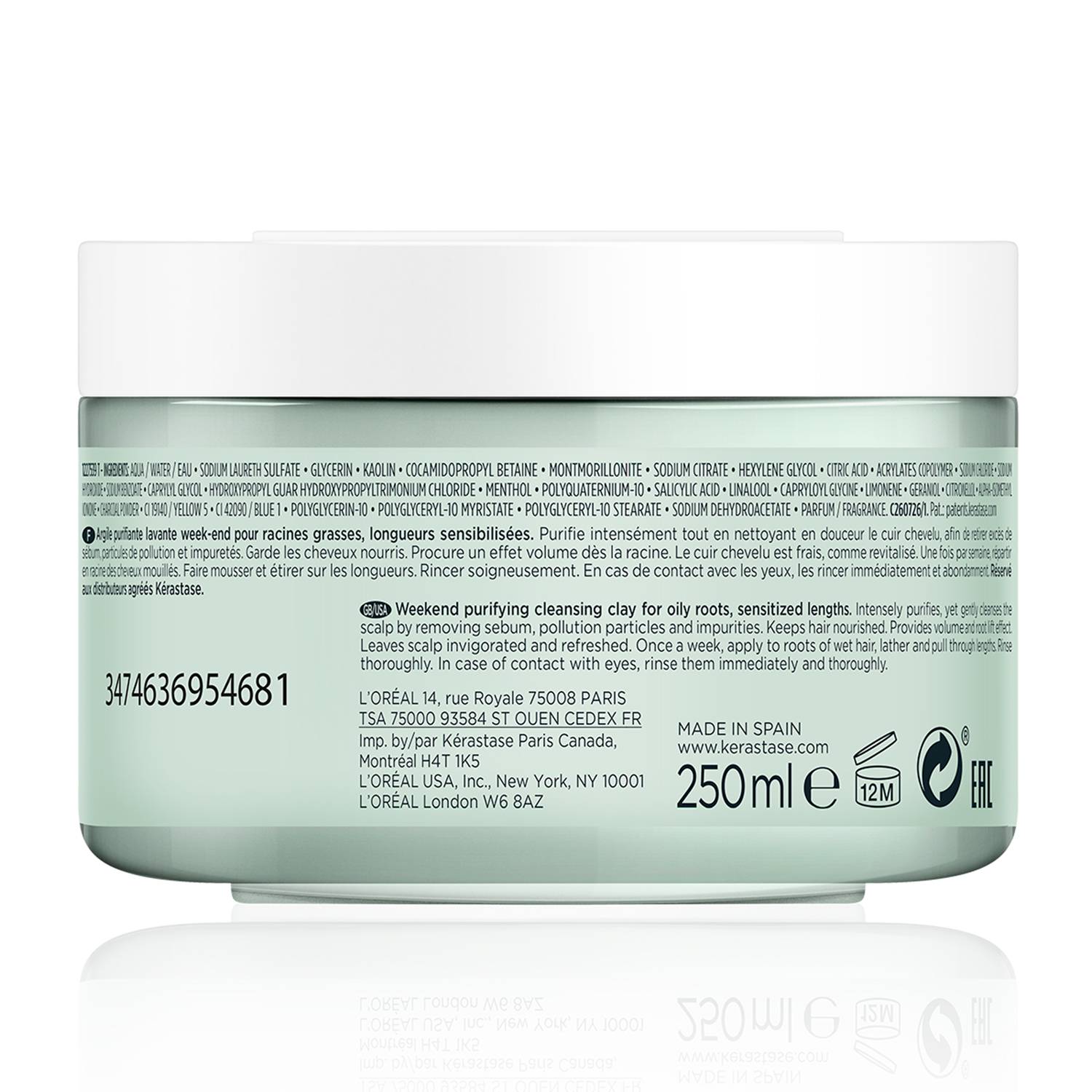 2. Mascarilla capilar Kerastase Arcilla Equilibrante Cabello Graso y Sensibilizado Limpieza 250 ml - Imagen 2