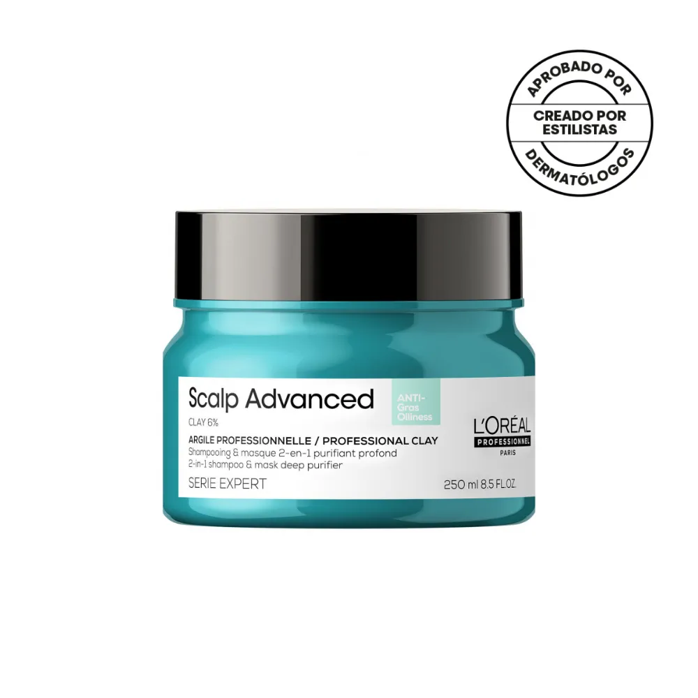 Arcilla Purificante 2 en 1 Cuero Cabelludo Graso Scalp Advanced L’Oreal Serie Expert 250ml