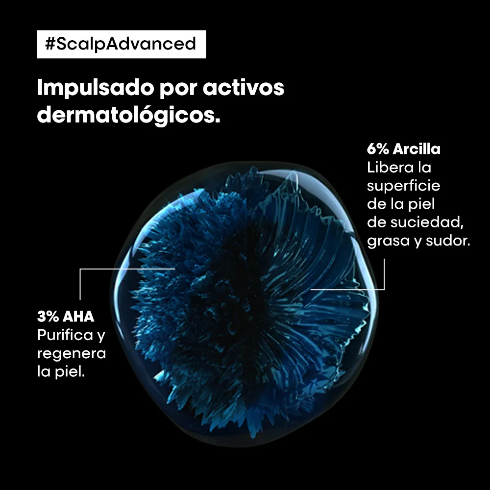 Arcilla Purificante 2 en 1 Cuero Cabelludo Graso Scalp Advanced L’Oreal Serie Expert 250ml - Imagen 3