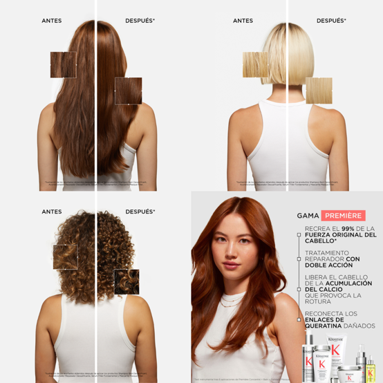 Tratamiento Pre-Shampoo Reparador Descalcificante Kérastase Première Concentré Décalcifiant Ultra-Réparateur 250ml - Imagen 3