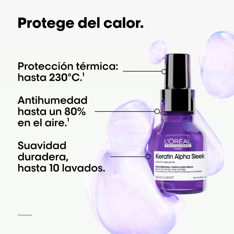Paso 4 - Serum Termo Protector Disciplinante Control de Volumen y Anti Frizz Mirror Sleek Serum L’Oreal Serie Expert 50ml - Imagen 5