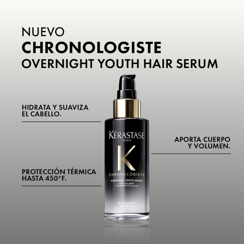 Sérum Capilar Nocturno Rejuvenecedor Kérastase Chronologiste 90ml - Imagen 3