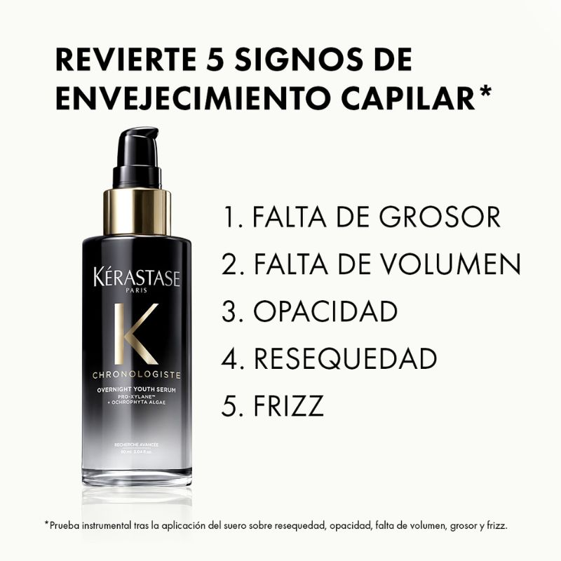 Sérum Capilar Nocturno Rejuvenecedor Kérastase Chronologiste 90ml - Imagen 2
