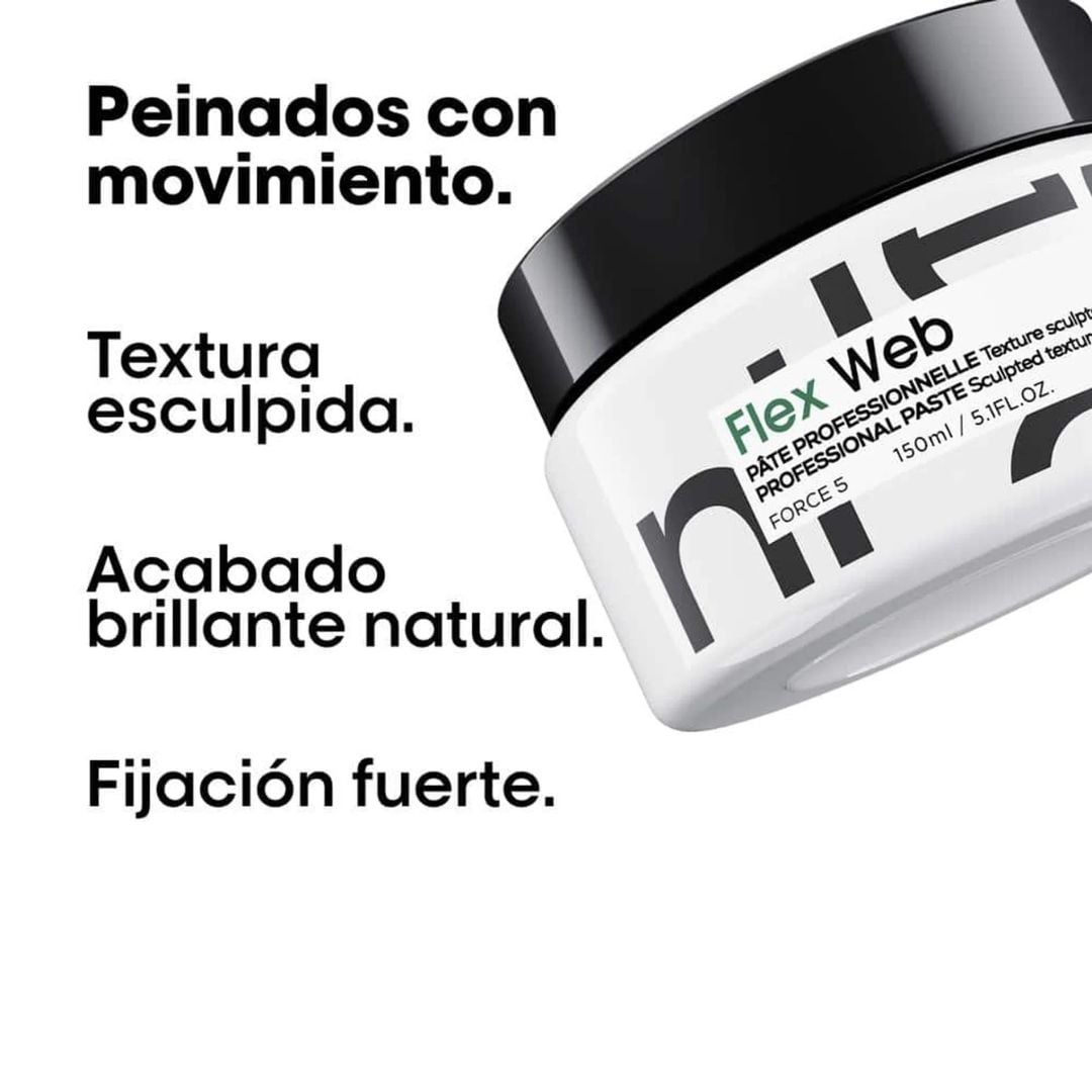 Cera Flex Web Fuerza 5 L’Oreal Tecni.Art 150ml Moldeadora Capilar - Imagen 3